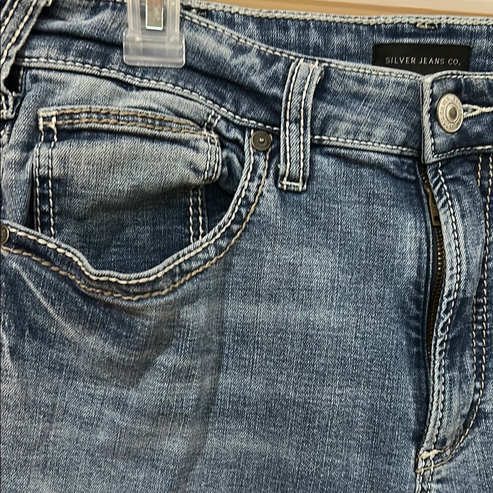 Silver Jeans Blue Straight Denim - Picture 2 of 8